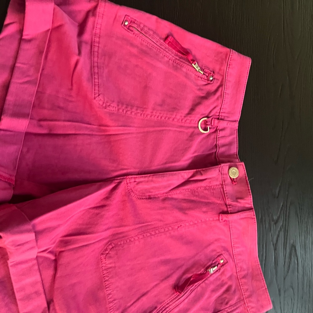 White House Black Market Vibrant Pink Cargo Shorts